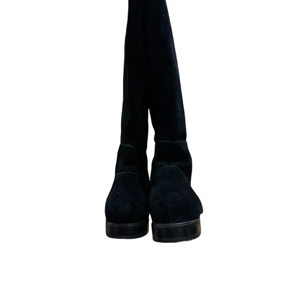 Wythe NY ray black suede knee high boots size‎ 38 - Image 4