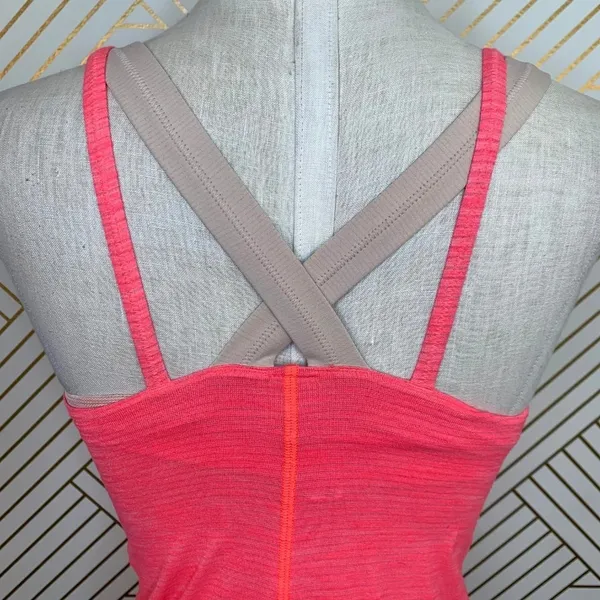 Lululemon Run For Gold Tank Heather Electric Coral‎ - Image 7