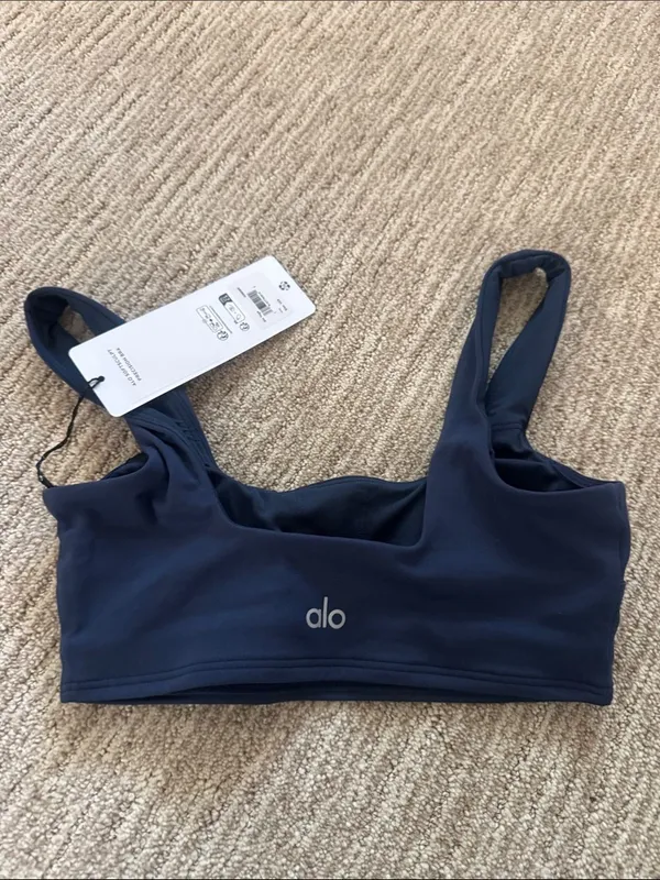 ALO Yoga Navy SOFTSCULPT PERCISION Bra - Image 3