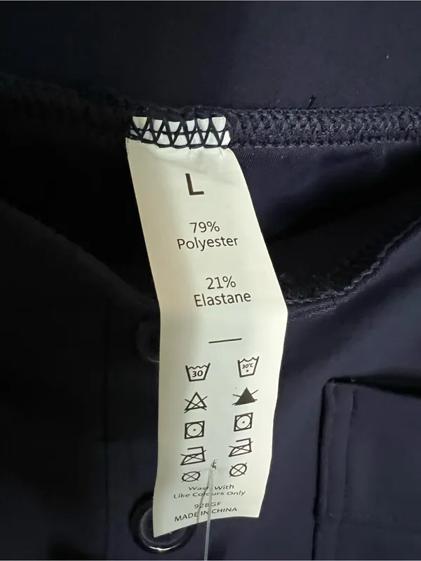 Halara NWT DayStretch High Waisted Navy Blue Pockets Straight Leg Athletic Pants - Image 6