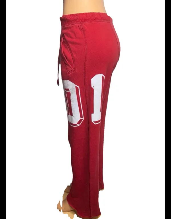 Red vs pink Georgia uga boyfriend sweatpants - Image 5