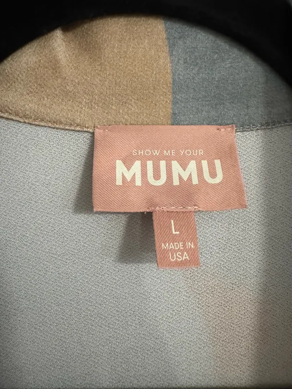 Show Me Your MuMu Patsy Mini Dress in Retro Absract - Image 4
