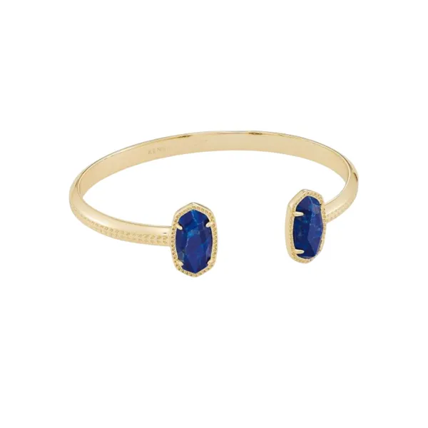 NWT! Kendra Scott Elton Gold Stone Cuff Bracelet in Cobalt Howlite (MSRP $65) - Image 2