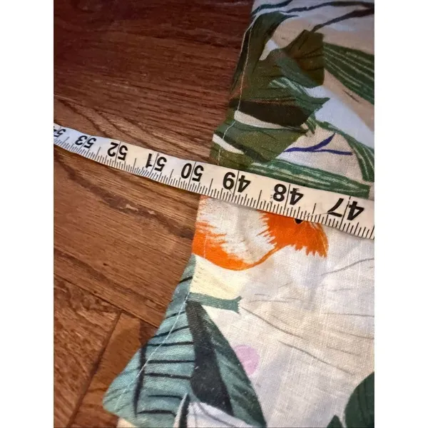Anthropologie Corey Lynn Calter Olivia Tropical Bird linen smocked midi dress M - Image 9