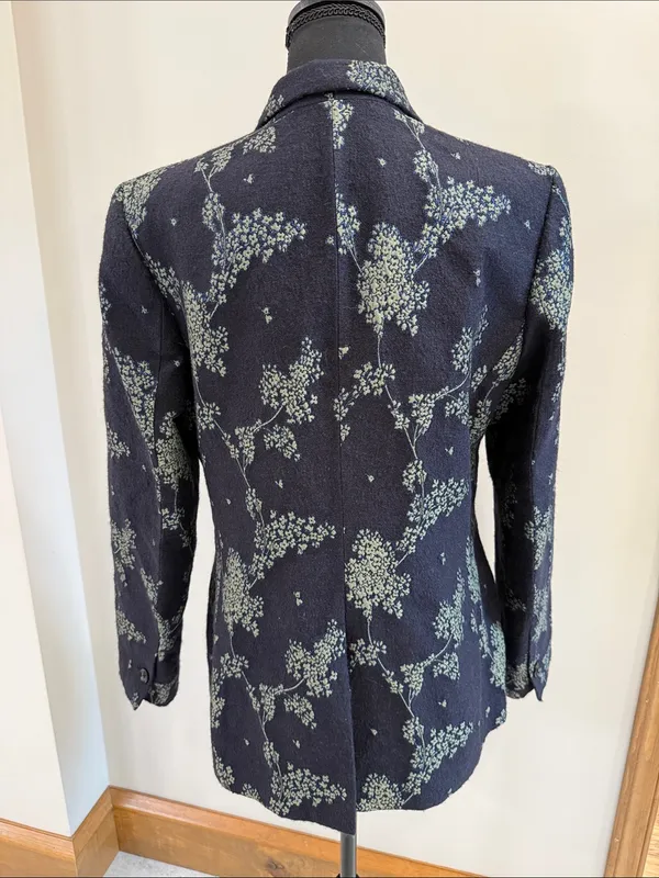 Banana Republic Heritage Collection Blue Foral size 14 - Image 4