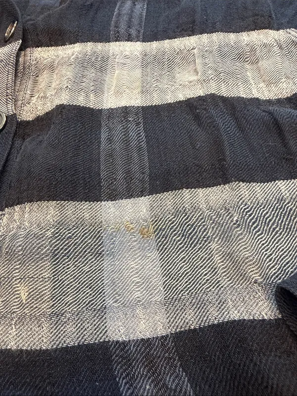 Burberry Women’s Blue Plaid Long Sleeve Button-Up Shirt Size Small - C47-038 - Image 6