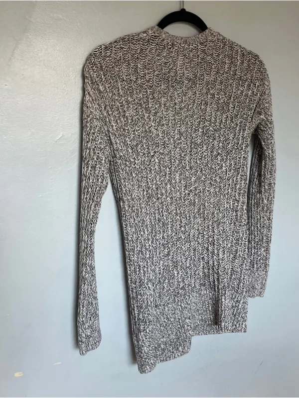 American Eagle Outfitters Marled Gray Button-Up Cardigan - Image 5