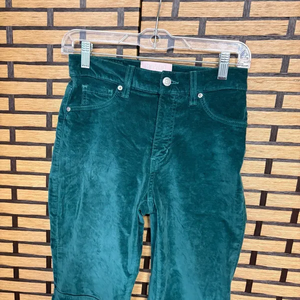 Revice Green Velvet Pants Size‎ 27 - Image 3
