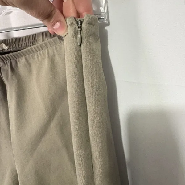 Eileen Fisher Womens Pants Organic Cotton Slim Straight Leg Ankle Med Minimalist - Image 5