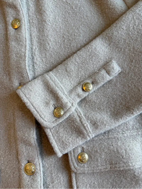 J.Crew Bouclé Shirt Jacket Sandstone Tan NWT Medium - Image 8