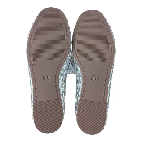 Old Navy Womens Caged Jelly Flats Clear Diamond Lattice Slip On Shoes Size 10 - Image 5