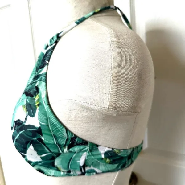 Ekouaer green leaf bikini top - Image 3