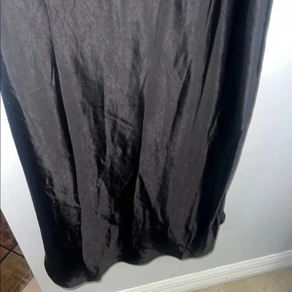 Flawed*** Small Black Satin Halter Neck Midi Dress - Image 7