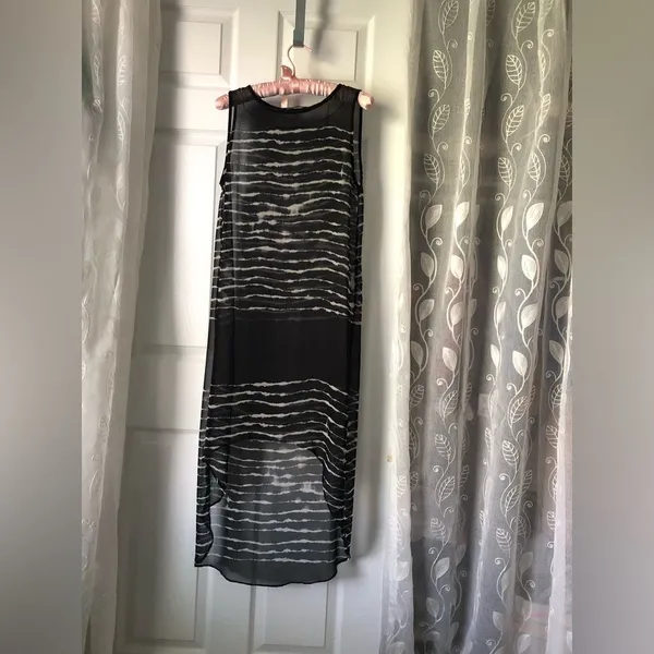 Zara high-low sheer midi dress, size xs - Image 2