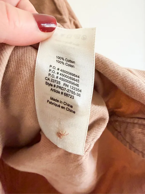 Aritzia Wilfred Free 100% Cotton Corduroy Button Down Size XS - Image 5