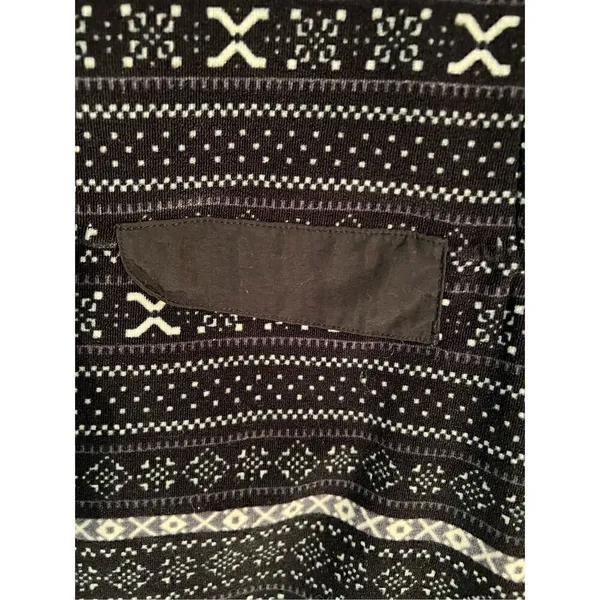 Jachs Cabin Sweaters Jachs Cabin Black White Fleece Pullover Sz Small - Image 8