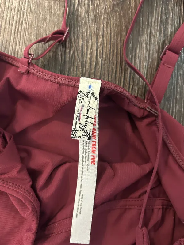 Free People Intimately Bodysuit Burgundy - Image 2
