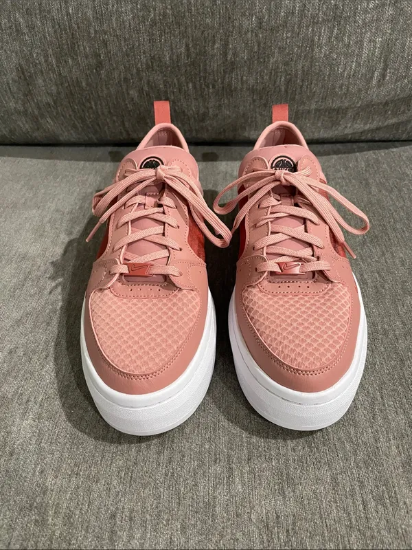 Nike Court Vision Alta Platform Sneakers In Rust Pink Size 10 - Image 10