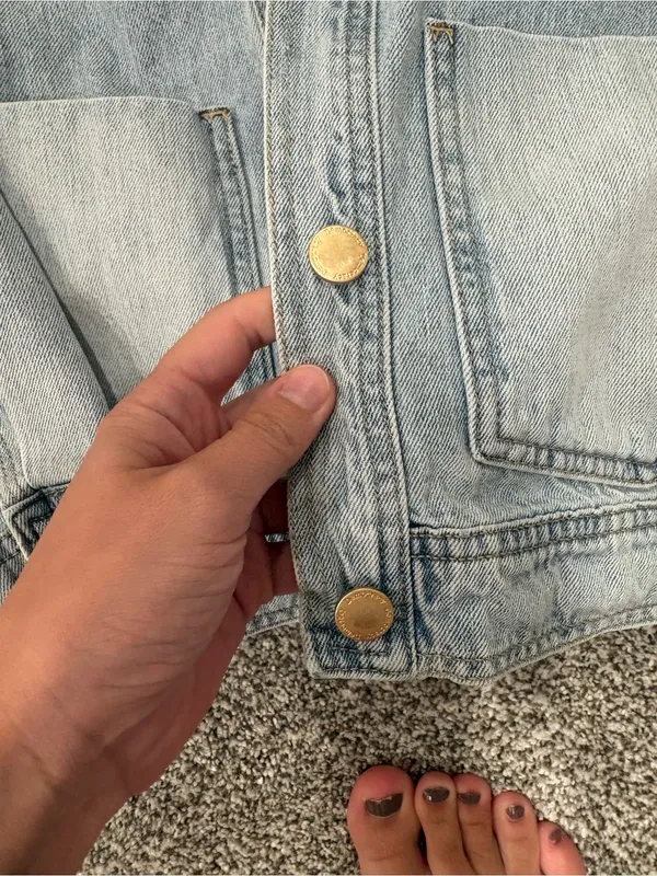 Democracy Light Wash Denim Jacket - Image 5