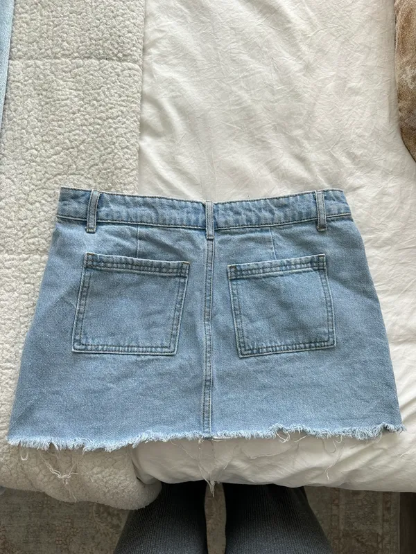 edikted denim mini skirt  - Image 3