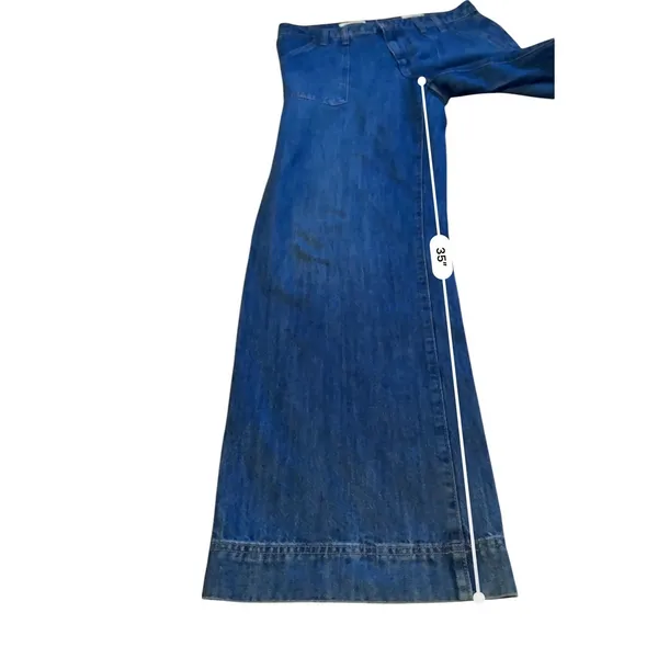 Universal Threads High Rise Wide Leg Jeans Womens 10‎ Long Medium Wash Utility - Image 13