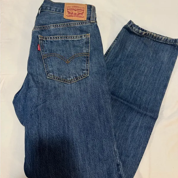 Levi's Straight Leg Blue Jeans - Image 3