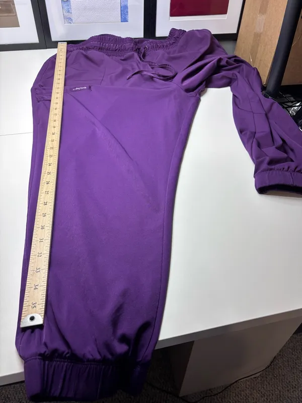Healing Hands HH Works Women’s Renee Jogger Purple Scrub Pants EUC Size 2X - Image 10