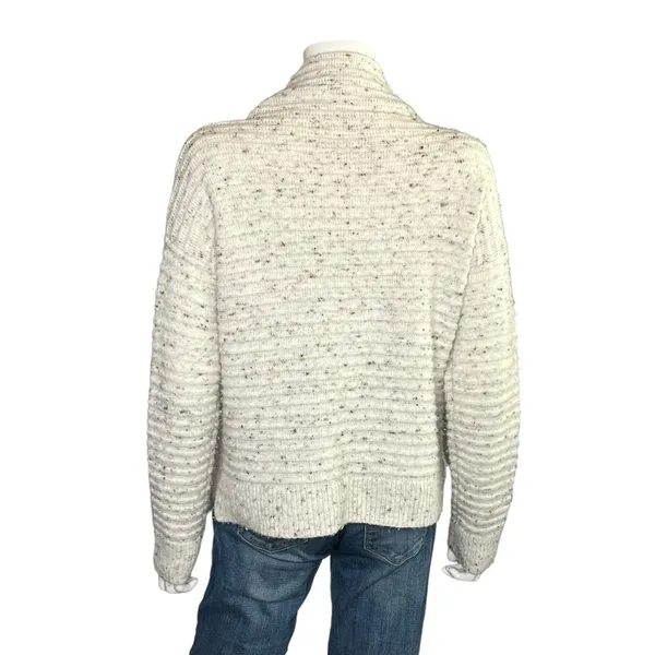Madewell Off White Confetti Mock Neck Sweater Cozy Fuzzy Winter Pullover Size S - Image 4