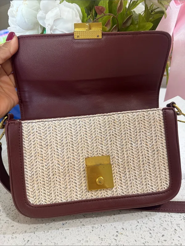 🤎BULAGGI Summer Woven Bag Brown - Image 5