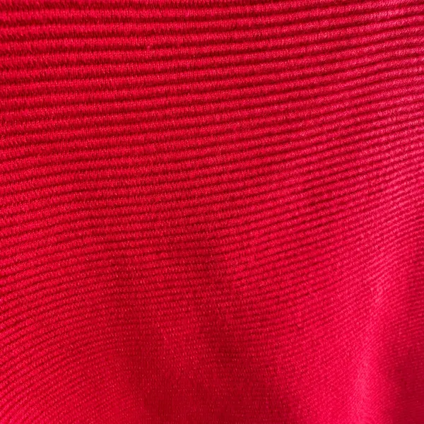 Mint Velvet Red Ribbed Boat Neck Sweater‎ Pullover White Stripe Cuffs Size US 12 - Image 3
