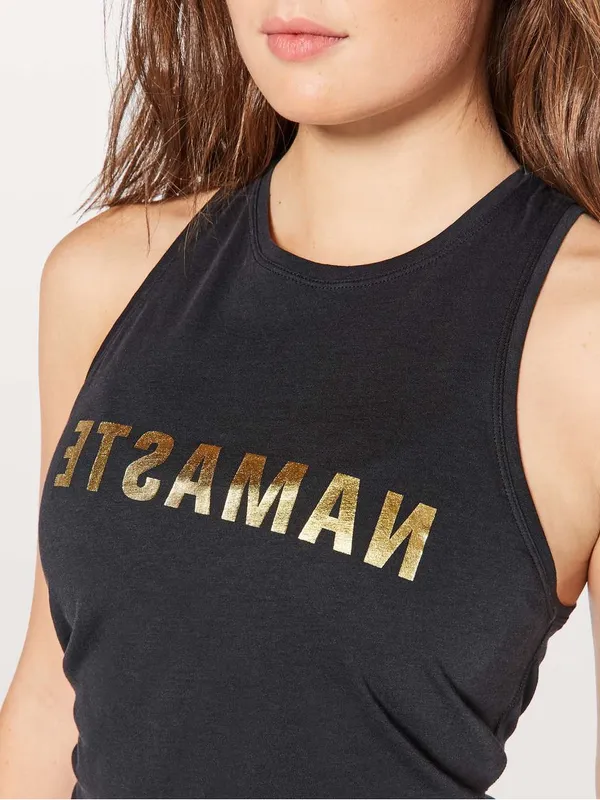 Lululemon All Tied Up Tank Top Expression black yoga Pilates gym training active - Image 2