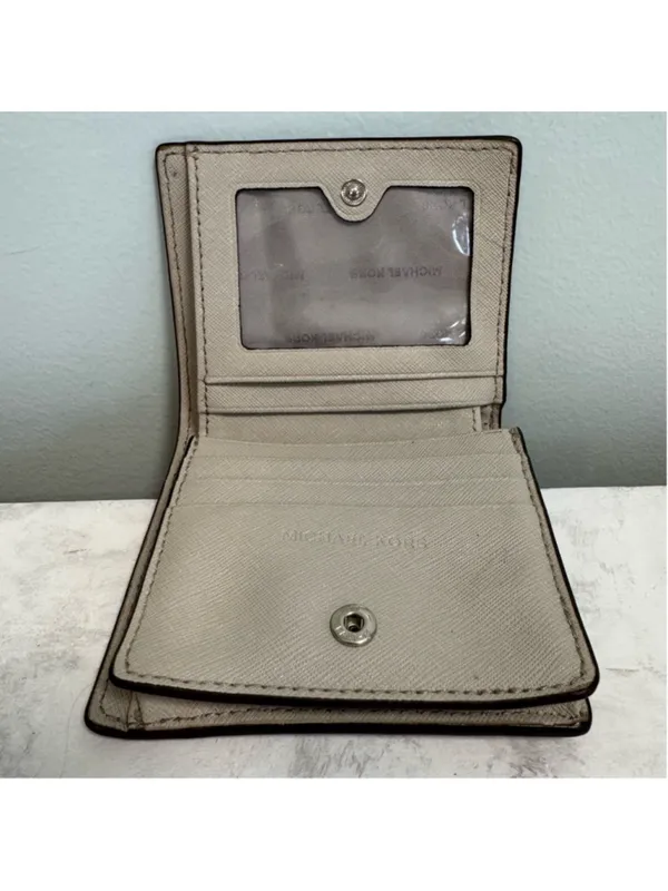 Women's Michael Kors Mercer Carry-All Wallet Saffiano Leather Cinder Gray Small - Image 5