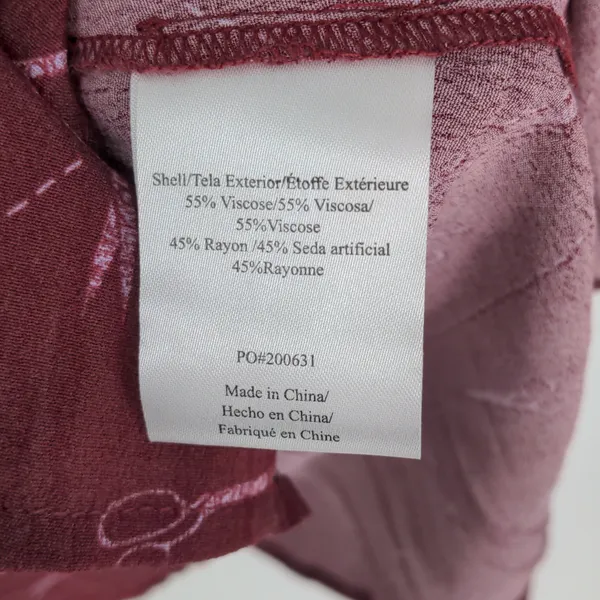 Modcloth A Cut Above Average Shirt Dress Size 12 Burgundy Scissors Hair Stylist‎ - Image 7
