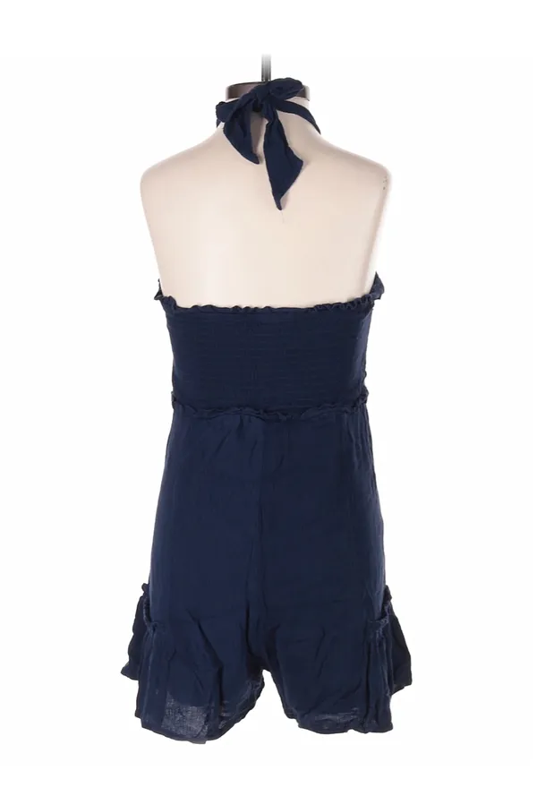 Venus navy halter tie romper - Image 2