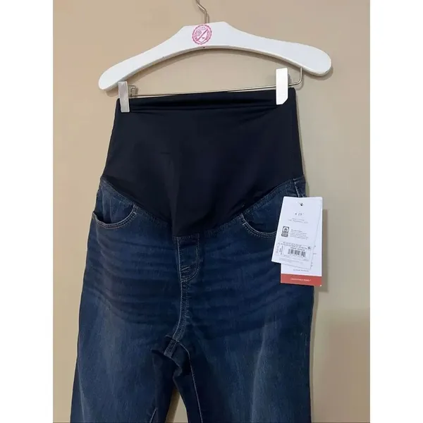 Isabel Maternity by Ingrid & Isabel Dark Wash Skinny Jeans Woman’s Size 4 NEW - Image 3