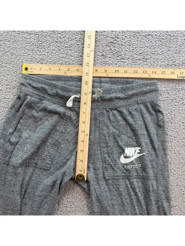 Nike Sportswear Gym Vintage Just Do It Jogger Pants Gray Women’s Small - Image 4