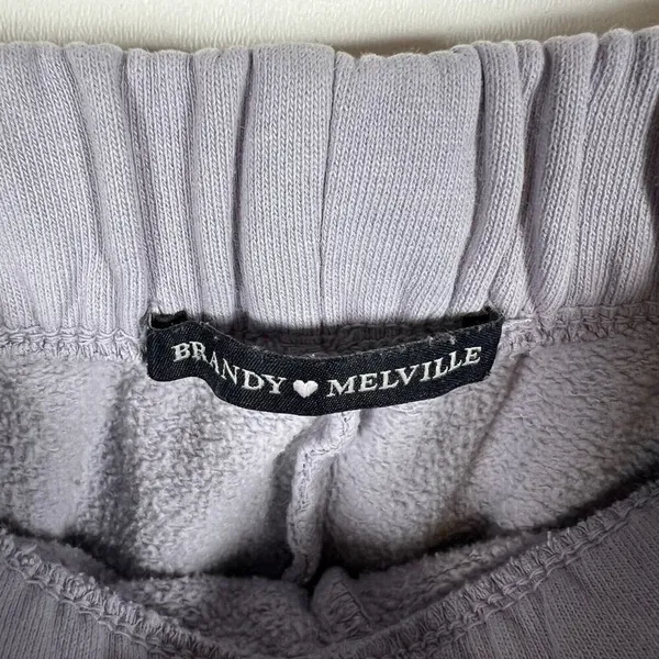Brandy Melville California Sweatpants Womens One Size Purple Joggers *flawed*‎ - Image 10