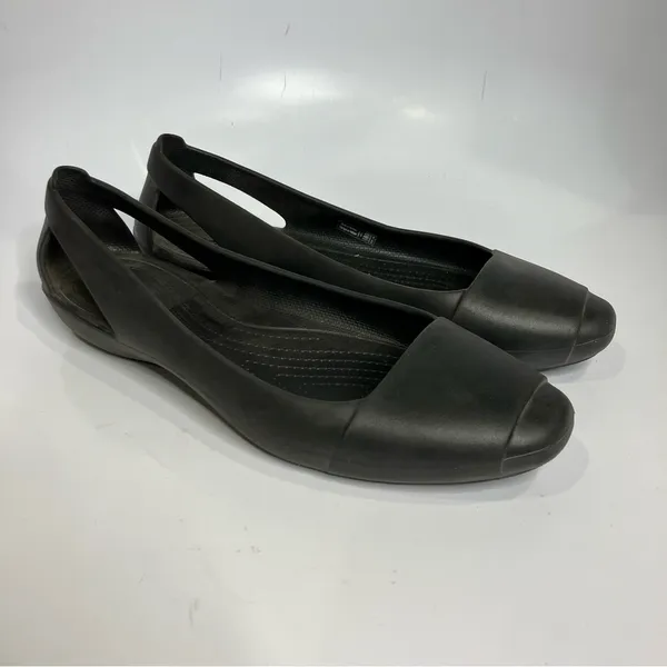 Crocs Sienna flats‎ black size 11 - Image 2
