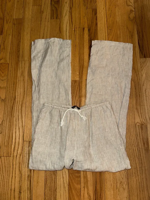 Brandy Melville Anastasia linen pant cream - Image 3