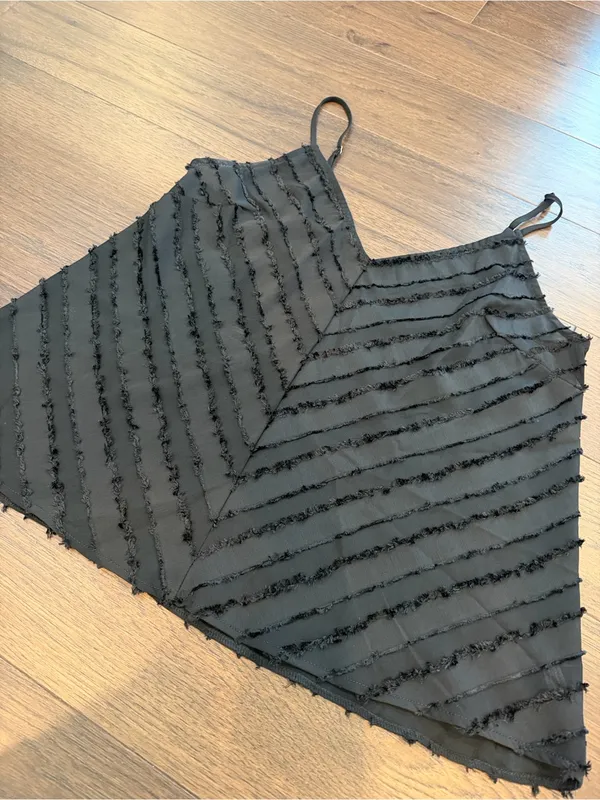 Intimately Free People Black Textured V-Neck Tank Top Size Medium - C47-018 - Image 3