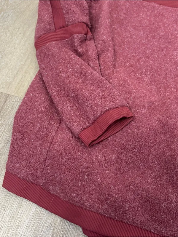 Nike Maroon Pullover Sweater Hoodie - Image 2