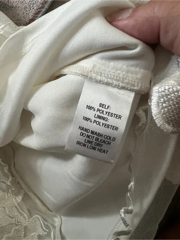 Lulus White In The Moment Floral Embroidered Mini Dress xs - Image 11