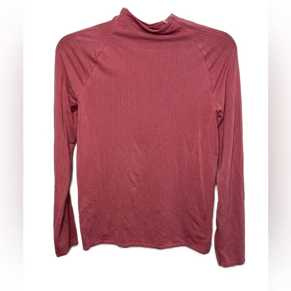Anthropologie Indra Mock Neck Rose Seamless Turtle Neck NWT Sz L - Image 4