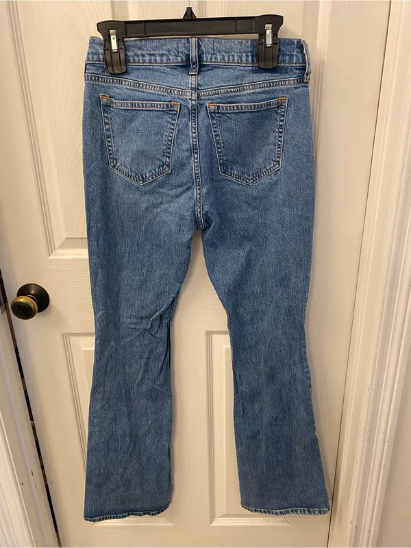 Abercrombie & Fitch Light Blue Bootcut Jeans - Image 7
