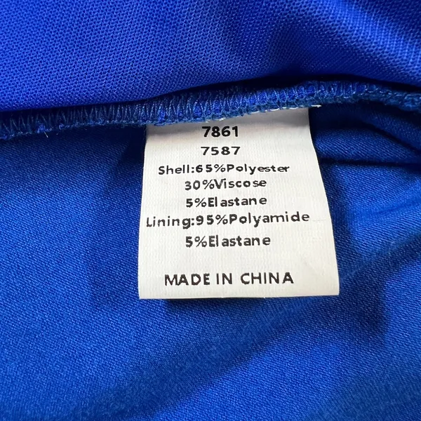 Pretty Garden‎ Jumpsuit Women Medium Blue Wide Leg Pleated Sleeveless Bohemian M - Image 11