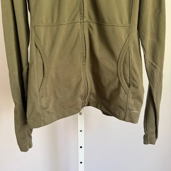 Columbia Titan Lite women's size M Hooded Full Zip Jacket Olive Green Athletic‎ - Image 3