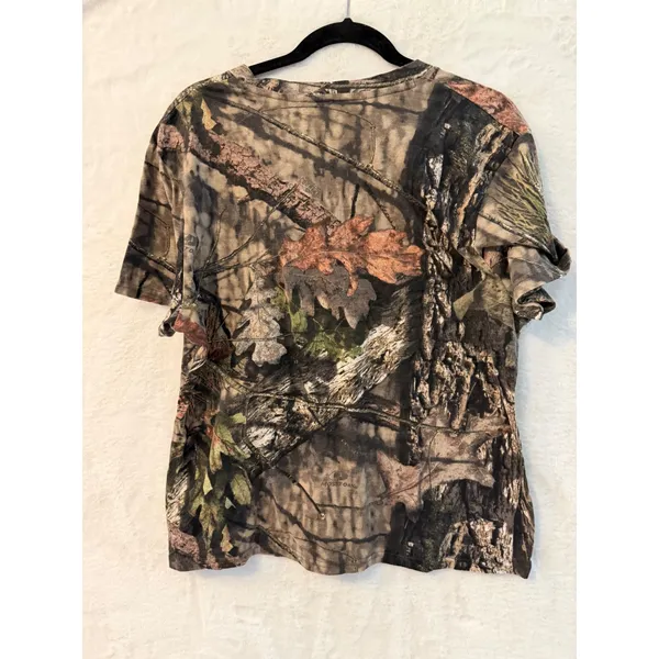 Field & Stream Camo T-Shirt Womens XL Mossy Oak Break Up Country V-Neck Hunting - Image 6