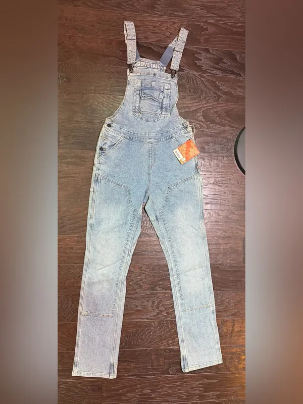 Dovetail Workwear Freshley Overalls 8x34 Vintage Denim Stretch Utility NWT - Image 2