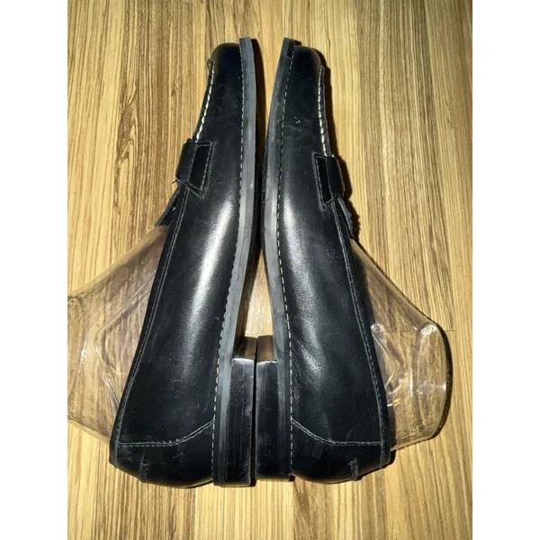 Franco Sarto 9.5 M‎ Slip-On Black Shoes Closed Toe Classic Pumps Women's - Image 3