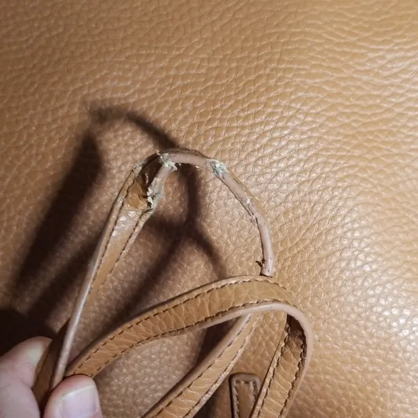 Nine West large shoulder bag tote bag tan brown - Image 7